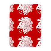 Magnet Flexible Papillon asiatique Japonais Conception Kamon (Vertical)