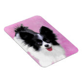 Magnet Flexible Papillon (blanc et noir) Peinture - Chien Art (Côté Droit)