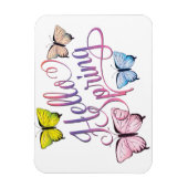 Magnet Flexible Papillon Bonjour printemps (Vertical)