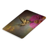 Magnet Flexible Papillon Dans L'Aimant Merci Jardin (Côté Gauche)