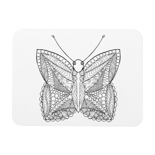 Magnet Flexible Papillon de conception tropicale inspiré (Horizontal)