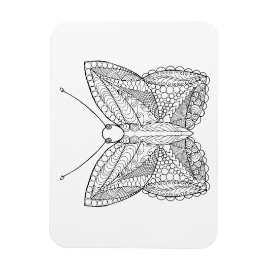 Magnet Flexible Papillon de conception tropicale inspiré (Vertical)