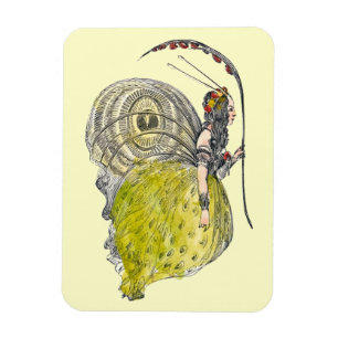 Magnet Flexible Papillon de fantaisie mignon vintage Fée avec des
