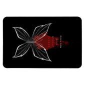 Magnet Flexible Papillon de la pluie de Crimson (Horizontal)