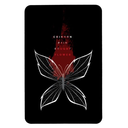 Magnet Flexible Papillon de la pluie de Crimson (Vertical)