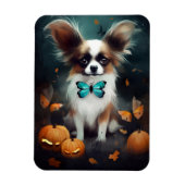 Magnet Flexible Papillon d'Halloween avec la peur Citrouille (Vertical)