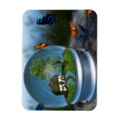 Magnet flexible papillon Globe (Vertical)