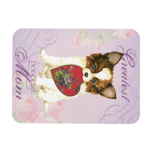 Magnet Flexible Papillon Heart Maman (Horizontal)