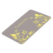 Magnet Flexible Papillon jaune Aimant Floral Premium (Côté Gauche)