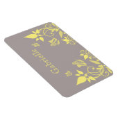 Magnet Flexible Papillon jaune Aimant Floral Premium (Côté Droit)
