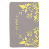 Magnet Flexible Papillon jaune Aimant Floral Premium (Vertical)