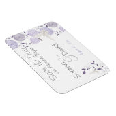 Magnet Flexible Papillon Lilac Chrysanthèmes Enregistrer la date (Côté Droit)