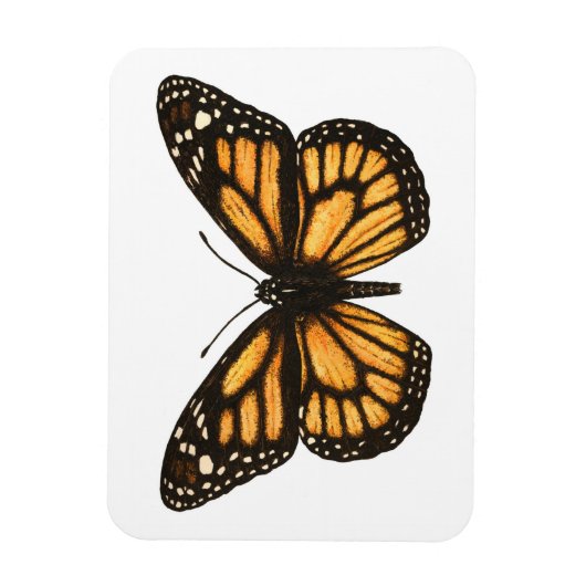 Magnet Flexible Papillon monarque (Vertical)