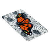 Magnet Flexible Papillon monarque sur coneflowers (Côté Droit)