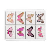 Magnet Flexible papillon rose (Horizontal)