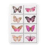 Magnet Flexible papillon rose (Vertical)