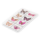 Magnet Flexible papillon rose (Côté Gauche)