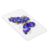 Magnet Flexible Papillon Saphir Fleur (Côté Droit)