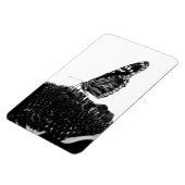Magnet Flexible papillon timide blacq (Côté Gauche)