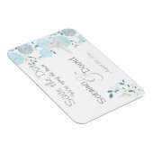 Magnet Flexible Papillon Turquoise Bleu Chrysanthèmes Enregistrer  (Côté Droit)