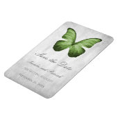 Magnet Flexible Papillon vert Enregistrer l'aimant de date (Côté Gauche)