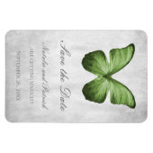 Magnet Flexible Papillon vert Enregistrer l'aimant de date (Horizontal)