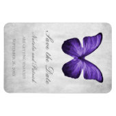 Magnet Flexible Papillon violet Enregistrer l'aimant de date (Horizontal)