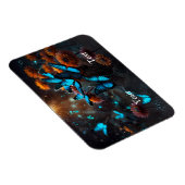 Magnet Flexible Papillons bleus vifs (Côté Droit)