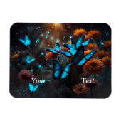 Magnet Flexible Papillons bleus vifs (Horizontal)