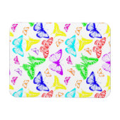 Magnet Flexible Papillons de couleur arc-en-ciel volant (Horizontal)