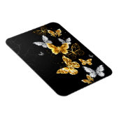 Magnet Flexible Papillons dorés et blancs (Côté Droit)