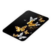 Magnet Flexible Papillons dorés et blancs (Côté Gauche)