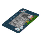 Magnet Flexible Papillons Et Fleurs Cadres Ajouter Votre Photo (Côté Gauche)