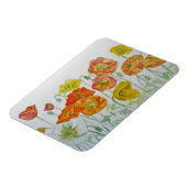 Magnet Flexible Papillons orange rouge Aquarelle Aquarelle Anniver (Côté Gauche)