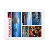 Magnet Flexible Papouasie-Nouvelle-Guinée - Mosaïque - (Horizontal)