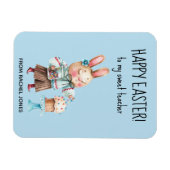 Magnet Flexible Pâques joyeuses pour un enseignant personnalisé (Horizontal)