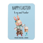 Magnet Flexible Pâques joyeuses pour un enseignant personnalisé (Vertical)