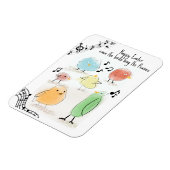 Magnet Flexible Pâques joyeux, même les oiseaux chantent (Côté Gauche)