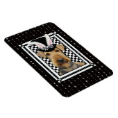 Magnet Flexible Pâques - Un Lapin Vous Aime - Airedale (Côté Droit)