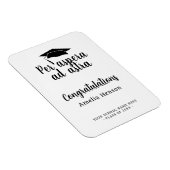 Magnet Flexible Par aspera ad astra Latin Congrat Graduation Cap (Côté Droit)