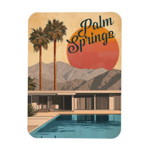 Magnet Flexible Paradis moderne du milieu du siècle : Palm Springs