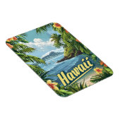 Magnet Flexible Paradis tropical : la floraison côtière d'Hawaï (Côté Droit)