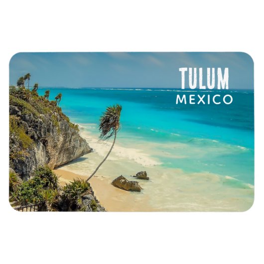 Magnet Flexible Paradis tropical Tulum, Mexique (Horizontal)