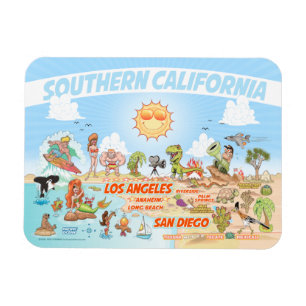 Magnet Flexible Paradise de la plage de Californie du Sud