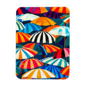 Magnet Flexible Parapluie Abstrait Rainbow Beach (Vertical)