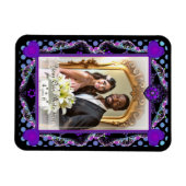 Magnet Flexible Parapluie violet & coeurs .7 (Horizontal)