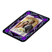 Magnet Flexible Parapluie violet & coeurs .7 (Côté Gauche)