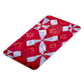 Magnet Flexible Parapluies ouverts rouges et blancs (Côté Gauche)