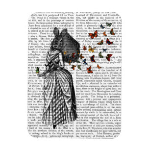 Magnet Flexible Parasol 2 de lapin et de papillon