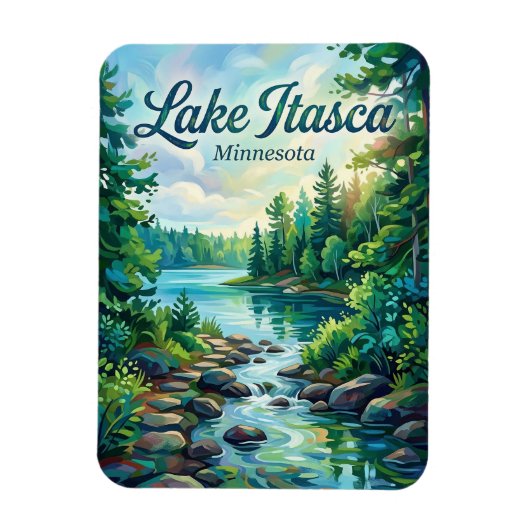Magnet Flexible Parc d'État d'Itasca Minnesota (Vertical)